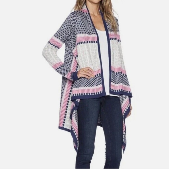 BCBGMAXAZRIA Janel Cardigan in Deep Cobalt Combo - Picture 4 of 8